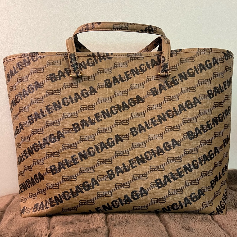 Balenciaga Large Monogram Signature Shopping Bag